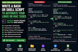 write a bash or shell script to automate your linux or mac task