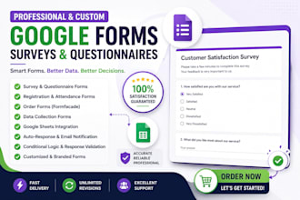 create google forms, online survey forms, registration forms, and questionnaire