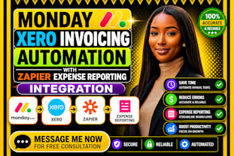 monday xero invoicing automation with zapier expense reporting integration