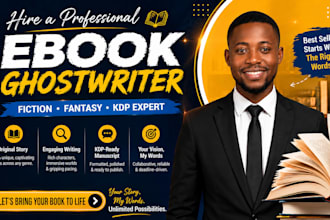 be your fantasy ebook ghostwriter and KDP fiction book writer