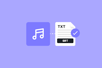 transcribe an english audio into text