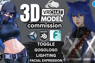 make 3d models for vrchat and vtuber