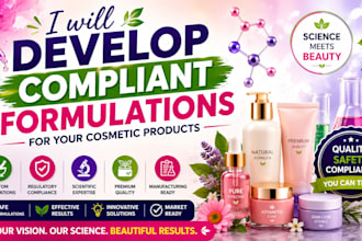 develop compliant formulations for your cosmetic products