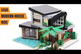 design custom lego architecture moc in bricklink studio with PDF instructions