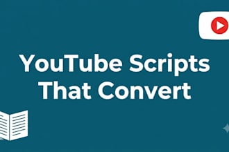 write powerful storytelling youtube video script and high quality video script