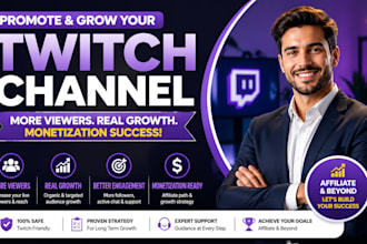promote your twitch stream for real viewers and monetization growth