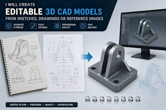 design 3d cad design, mechanical parts, gear designs, step,
