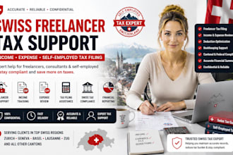 prepare swiss freelancer tax self employed income expense filing support