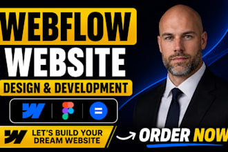 design develop responsive webflow website, do xd, PSD figma to webflow expert