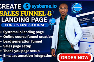 create systeme io sales funnel systeme io landing page for online course