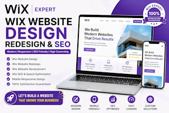 update wix website wix website development wix website design, redesign wix seo