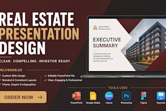 pitch deck design real estate cim pitch deck in powerpoint