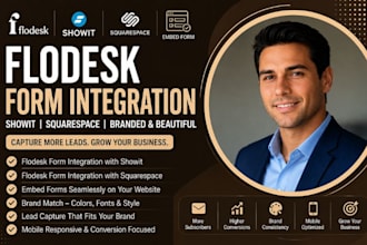 integrate flodesk with showit squarespace embed form brand match lead capture