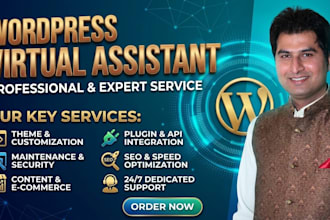 be your expert wordpress virtual assistant for any wp task