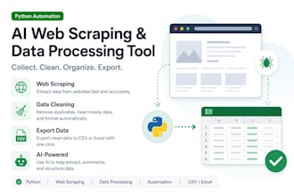 scrape website data and export it to excel or CSV