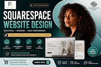 design a custom squarespace website for coaches and consultants