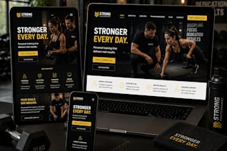 design a professional fitness gym website for trainers and clubs