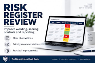 improve your risk register wording scoring and controls