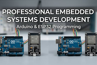 program arduino, esp32 and design microcontroller circuits or iot project