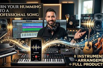turn your melodious vocal humming into a professional instrumental or full song