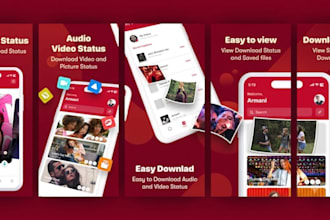 create modern mobile app store listing screenshots