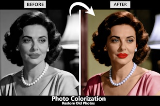 professionally colorize and restore your old photos