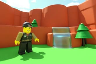 create roblox model, roblox map, lowpoly model, roblox game, character model