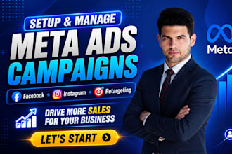manage facebook meta and instagram ads as expert meta ads manager