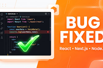 fix react, node js or mongodb bugs in your web app fast