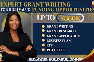 write grant proposal for nonprofit, business and government grant research