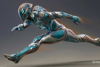 sci fi character illustration or sci fi character