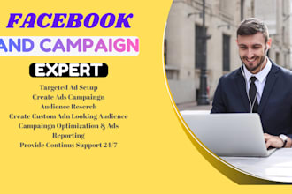 be your  facebook ads compaign best expert and high sales
