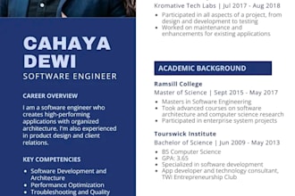design a professional ats CV and resume for job