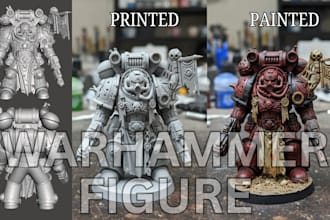sculpt, print and paint warhammer 3d model warhammer 40k tabletop dnd miniatures