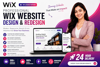 build wix website design, wix website redesign, or wix business website design