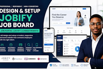 design and setup a responsive jobify job board website job portal listify