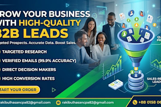 do professional b2b lead generation and targeted email list