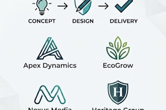 design an editable canva logo and social media kit for your brand