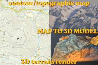 convert contour lines gis data and surveys into accurate 3d terrain models