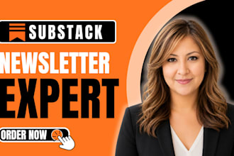 fully setup substack account substack newsletter design landing page branding