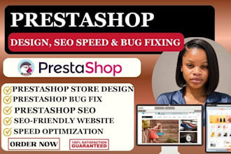develop prestashop store seo speed optimization and bug fix