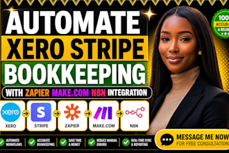 automate xero stripe bookkeeping with zapier  make n8n integration