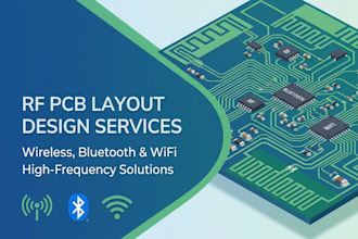 create rf pcb layouts for wireless, bluetooth and wifi devices