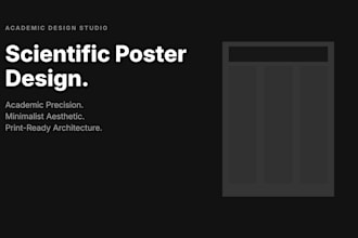 design a premium scientific or academic conference poster