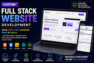 make you a a custom react and node website with admin portal