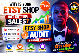 review your etsy shop and help you increase sales and traffic