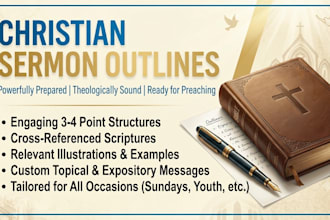 write christian sermon outlines
