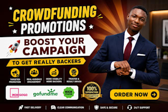 launch crowdfunding campaign for kickstarter, gofundme, indiegogo