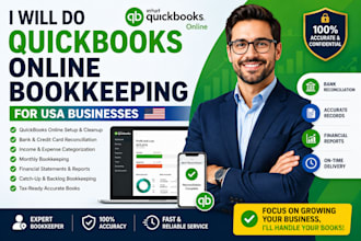do accurate quickbooks online bookkeeping for USA businesses