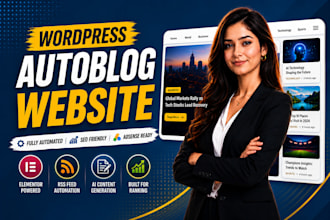 create a wordpress autoblog or autopilot automated news website adsense friendly